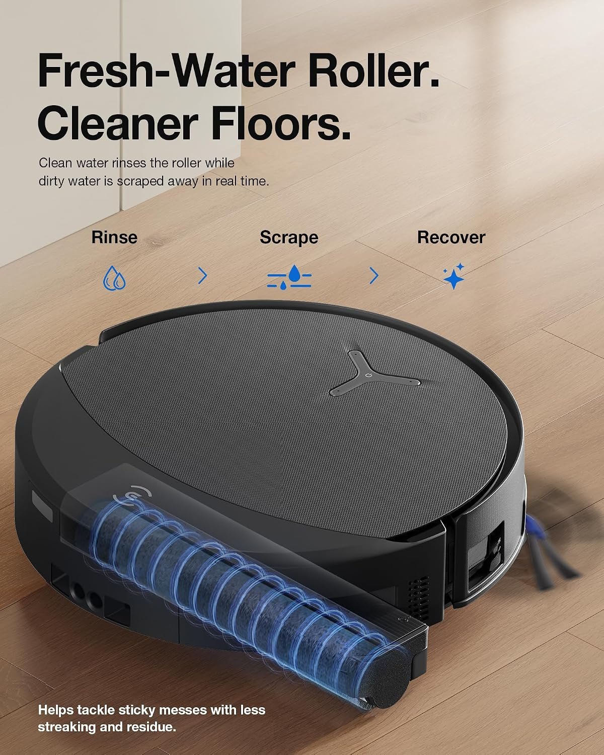 ECOVACS DEEBOT X11S OmniCyclone Robot Vacuum and Mop – 30,000Pa Suction with Bagless OMNICYCLONE Station & OZMO Roller Mop – DEX95 (Black) - Image 4