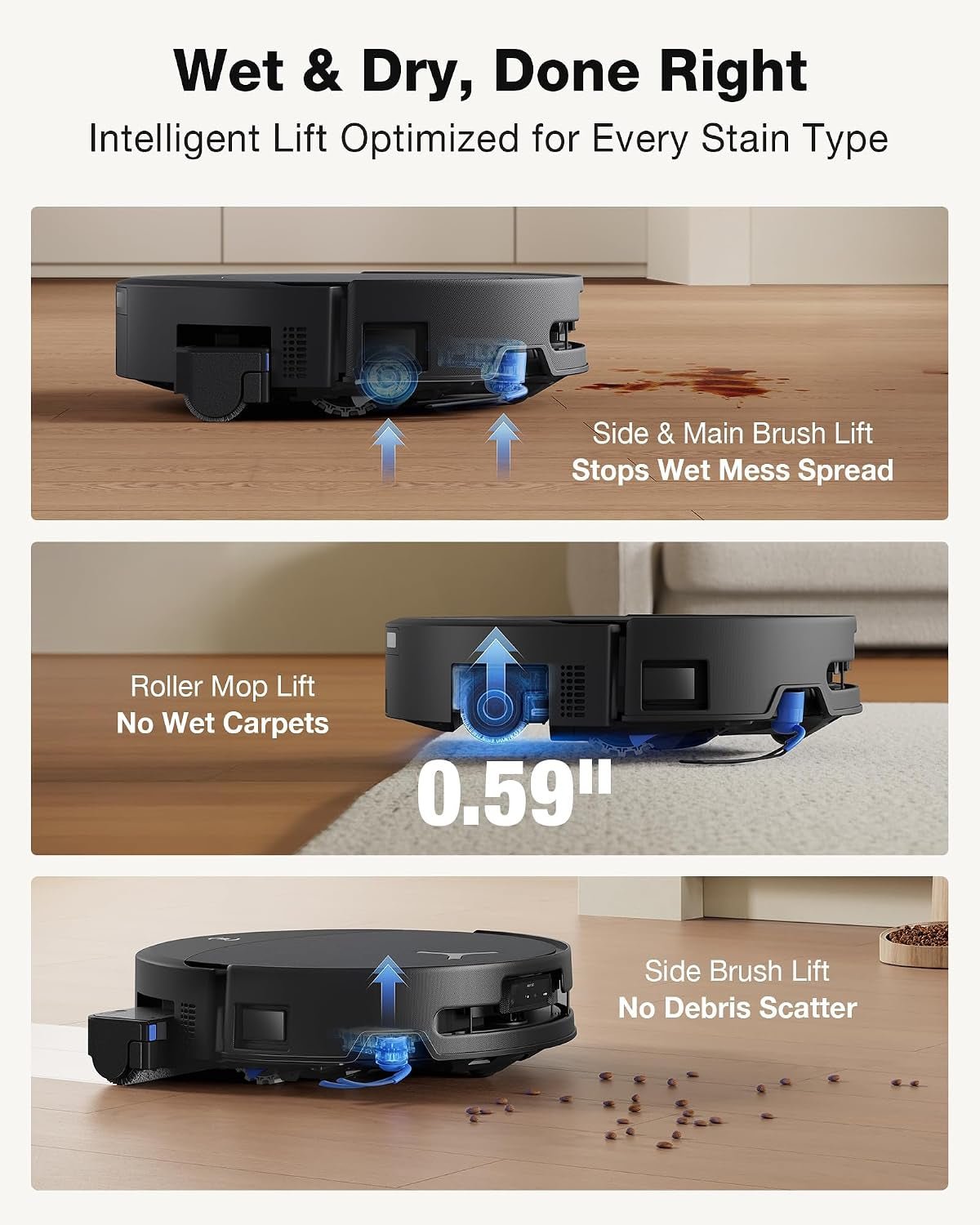 ECOVACS DEEBOT T90 Omni Robot Vacuum and Mop – 30,000Pa BLAST Suction with OZMO Roller 3.0 Self-Cleaning Mop & Auto-Empty Station – T90 Omni - Image 6