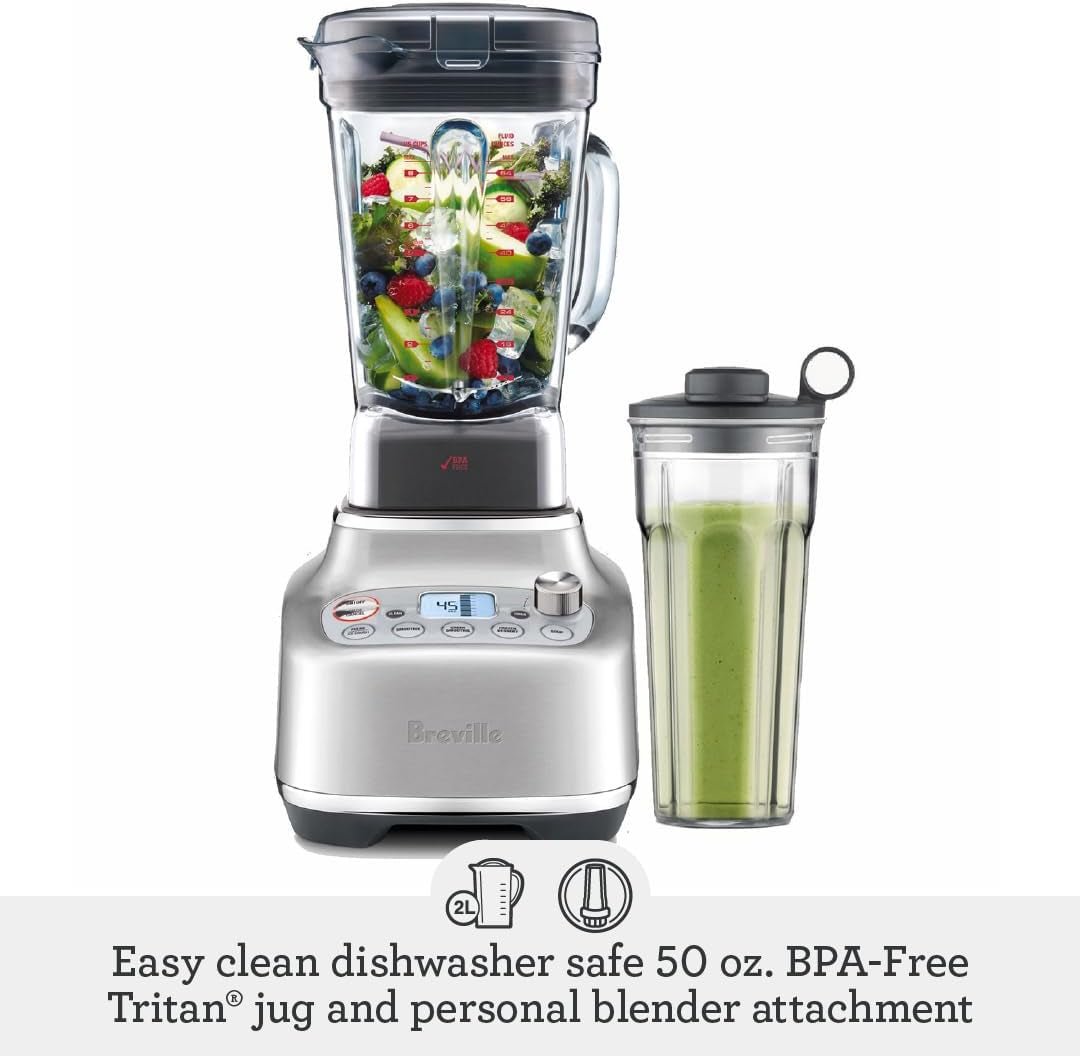 Breville Super Q Blender – 1800W with 12 Speeds, 5 Programs & Noise Suppression – BBL920BSS1BUS1 - Image 4