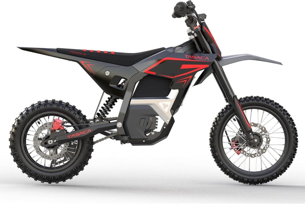Tasaca M12 Electric Dirt Bike – 5500W Peak Motor with 52V 30Ah Battery & 55 MPH – M12