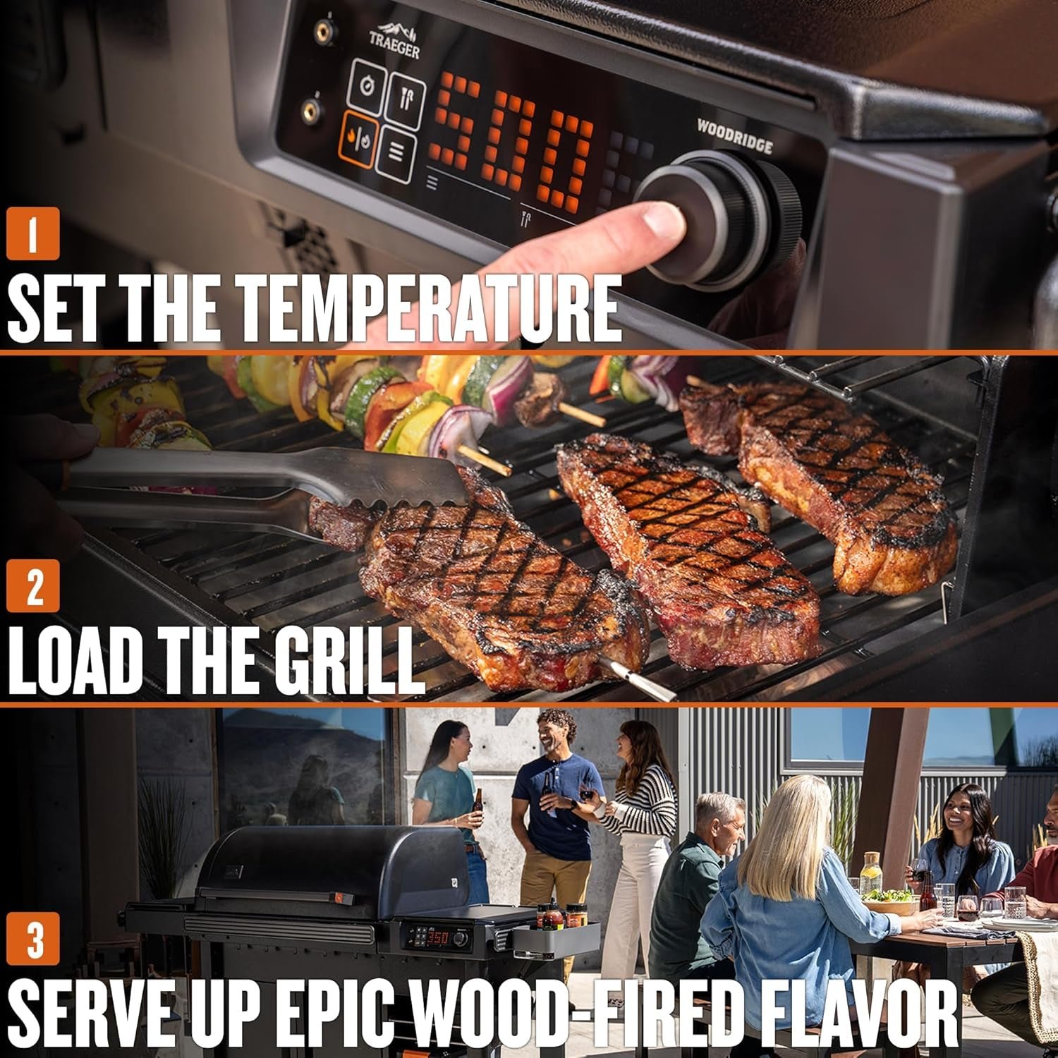 Traeger Woodridge Wood Pellet Grill & Smoker – 860 Sq In with WiFIRE App Control & 6-in-1 Versatility – TFB86MLH - Image 5