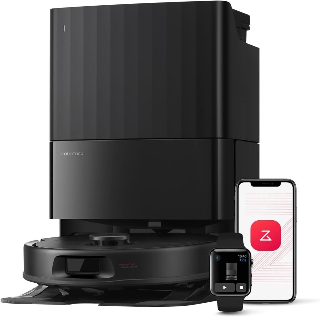 roborock Qrevo Series Robot Vacuum and Mop – 8000Pa HyperForce Suction with All-in-One Dock, Dual Spinning Mops & Reactive Tech Obstacle Avoidance – QV 35A